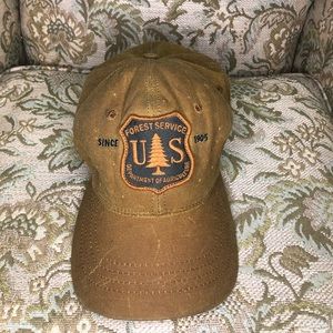 USFS Filson tin cloth baseball hat